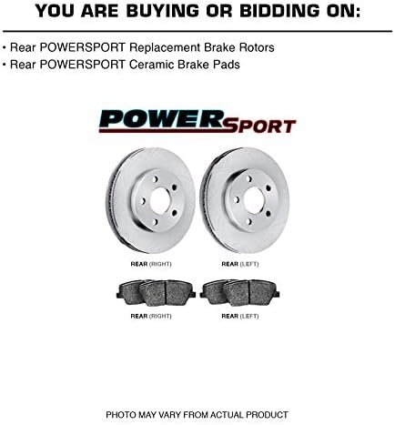 ערכת בלמים אחוריים ורוטורים של PowerSport | רפידות בלם אחוריות | רוטורי בלם וכריות | רפידות בלם קרמיקה ורוטורים